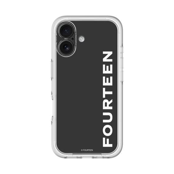 スリムプロテクションプレミアムケース［ フォーティーン - フォーティーンロゴ - ブラック ］