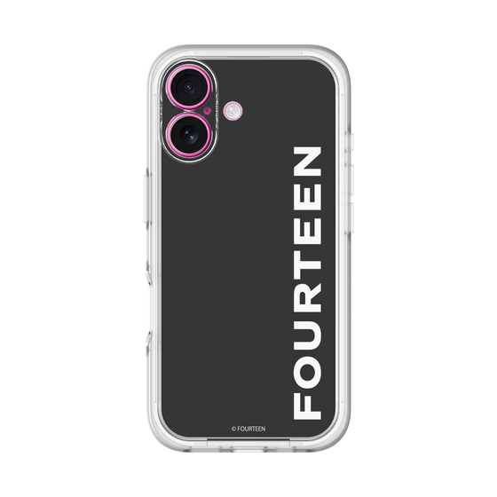 スリムプロテクションプレミアムケース［ フォーティーン - フォーティーンロゴ - ブラック ］