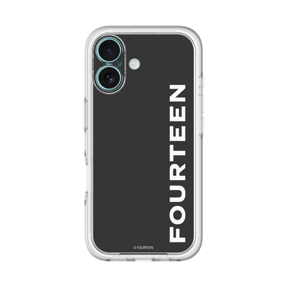 スリムプロテクションプレミアムケース［ フォーティーン - フォーティーンロゴ - ブラック ］