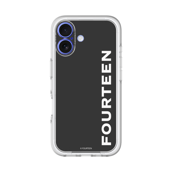 スリムプロテクションプレミアムケース［ フォーティーン - フォーティーンロゴ - ブラック ］