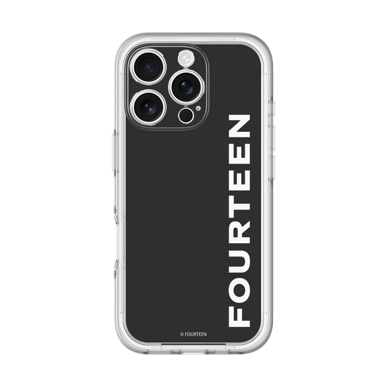 スリムプロテクションプレミアムケース［ フォーティーン - フォーティーンロゴ - ブラック ］