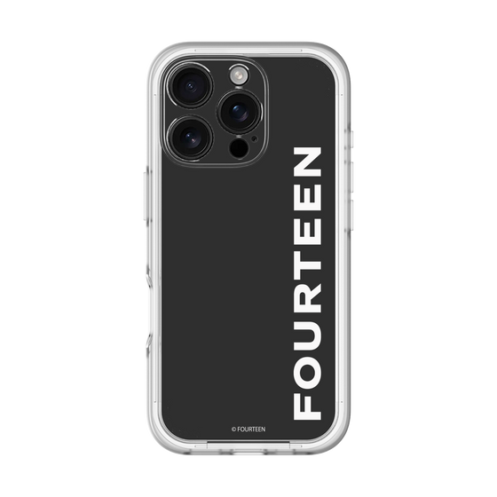 スリムプロテクションプレミアムケース［ フォーティーン - フォーティーンロゴ - ブラック ］