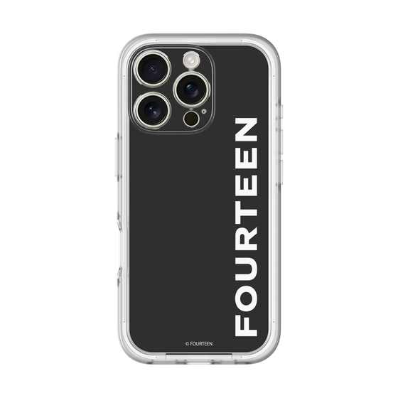 スリムプロテクションプレミアムケース［ フォーティーン - フォーティーンロゴ - ブラック ］