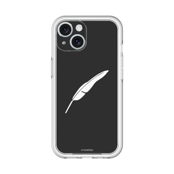 スリムプロテクションプレミアムケース［ フォーティーン - 羽ロゴ - ブラック ］