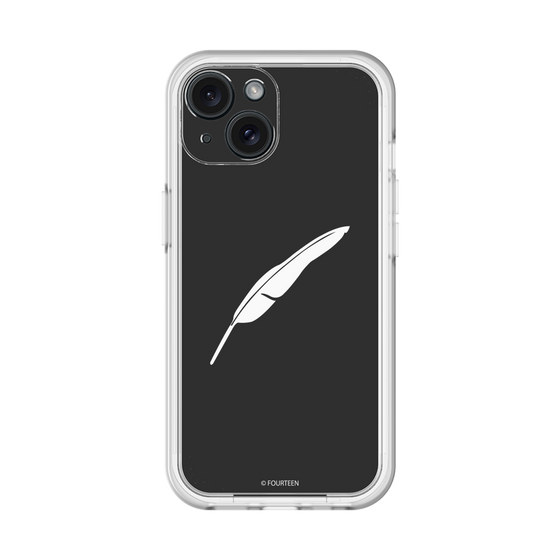 スリムプロテクションプレミアムケース［ フォーティーン - 羽ロゴ - ブラック ］