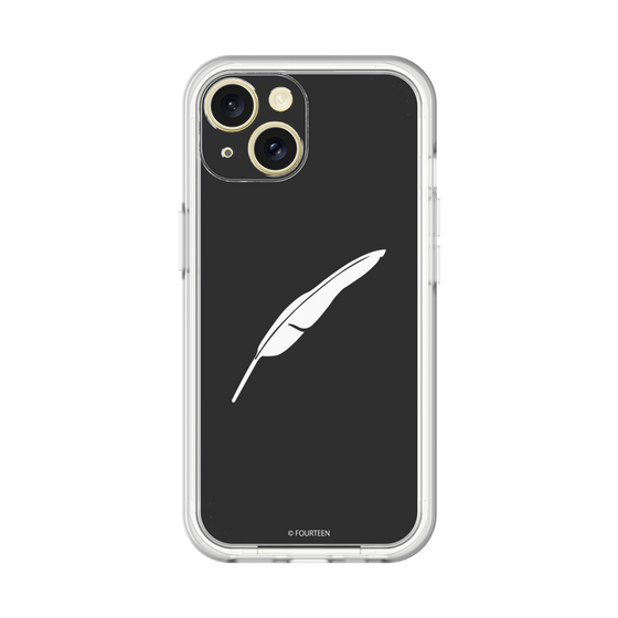 スリムプロテクションプレミアムケース［ フォーティーン - 羽ロゴ - ブラック ］