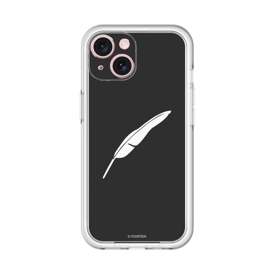 スリムプロテクションプレミアムケース［ フォーティーン - 羽ロゴ - ブラック ］