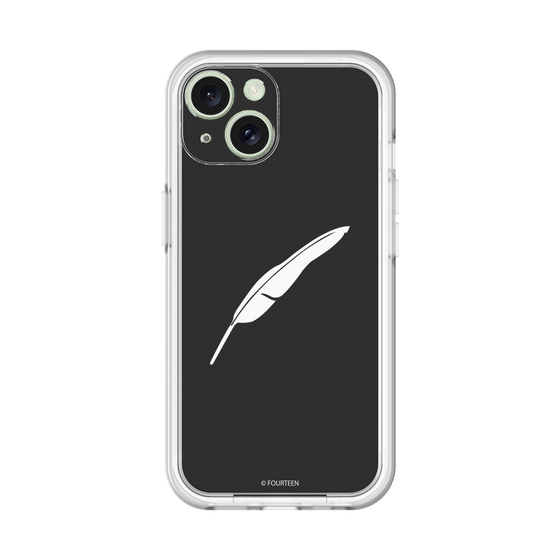 スリムプロテクションプレミアムケース［ フォーティーン - 羽ロゴ - ブラック ］