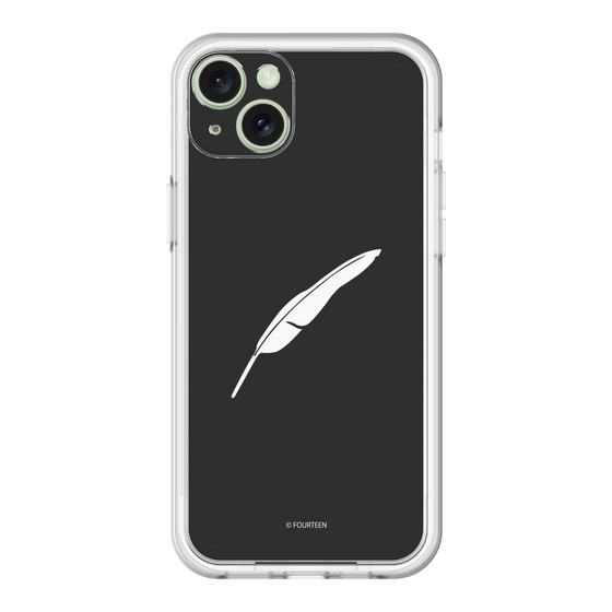 スリムプロテクションプレミアムケース［ フォーティーン - 羽ロゴ - ブラック ］