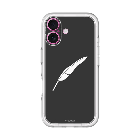 スリムプロテクションプレミアムケース［ フォーティーン - 羽ロゴ - ブラック ］