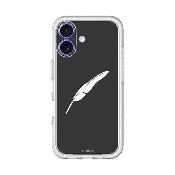 スリムプロテクションプレミアムケース［ フォーティーン - 羽ロゴ - ブラック ］