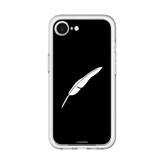 スリムプロテクションプレミアムケース［ フォーティーン - 羽ロゴ - ブラック ］