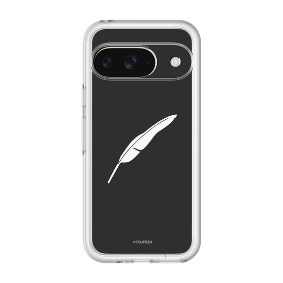 スリムプロテクションプレミアムケース［ フォーティーン - 羽ロゴ - ブラック ］