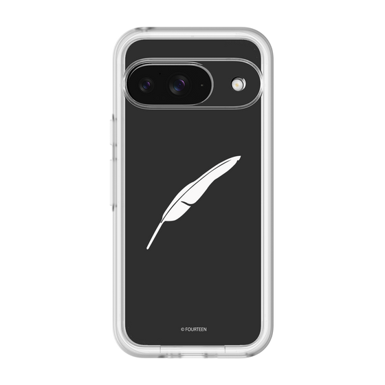 スリムプロテクションプレミアムケース［ フォーティーン - 羽ロゴ - ブラック ］