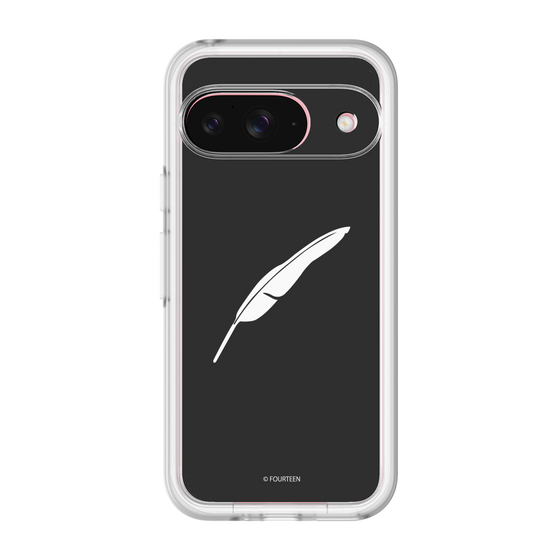 スリムプロテクションプレミアムケース［ フォーティーン - 羽ロゴ - ブラック ］