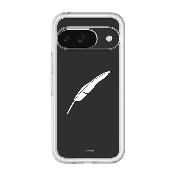 スリムプロテクションプレミアムケース［ フォーティーン - 羽ロゴ - ブラック ］