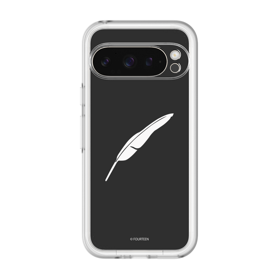 スリムプロテクションプレミアムケース［ フォーティーン - 羽ロゴ - ブラック ］