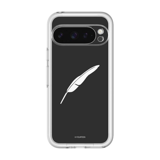 スリムプロテクションプレミアムケース［ フォーティーン - 羽ロゴ - ブラック ］