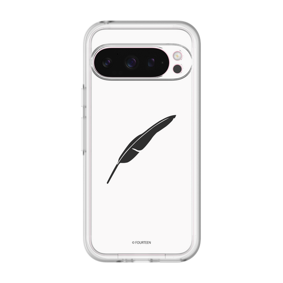 スリムプロテクションプレミアムケース［ フォーティーン - 羽ロゴ - ホワイト ］