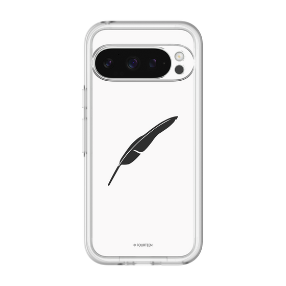 スリムプロテクションプレミアムケース［ フォーティーン - 羽ロゴ - ホワイト ］