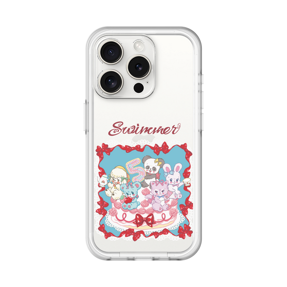 スリムプロテクションプレミアムケース［ SWIMMER - ケーキ ］