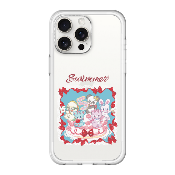 スリムプロテクションプレミアムケース［ SWIMMER - ケーキ ］