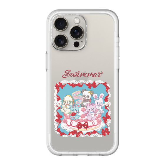 スリムプロテクションプレミアムケース［ SWIMMER - ケーキ ］