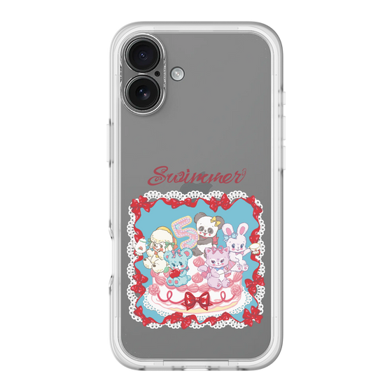 スリムプロテクションプレミアムケース［ SWIMMER - ケーキ ］