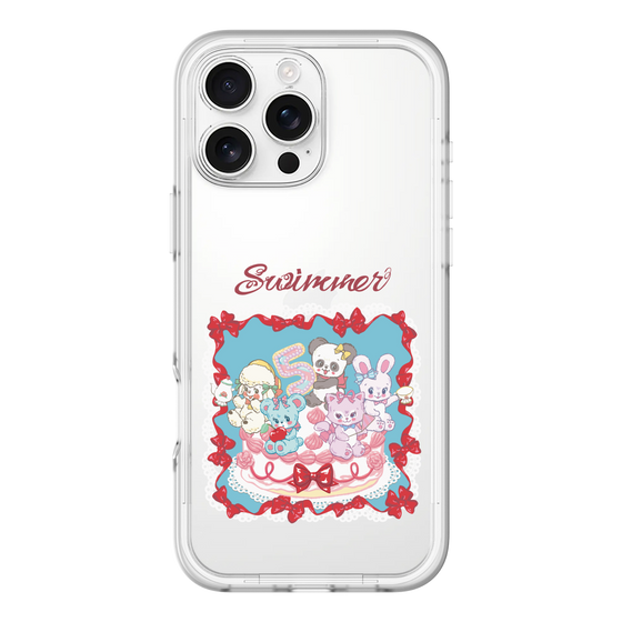 スリムプロテクションプレミアムケース［ SWIMMER - ケーキ ］