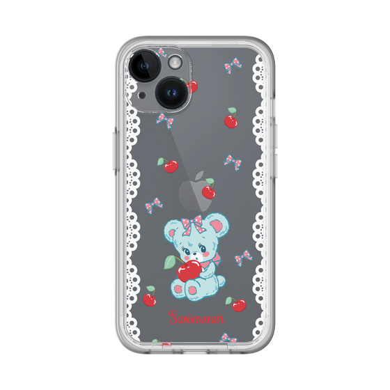 スリムプロテクションプレミアムケース［ SWIMMER - チェリー - ハグリー ］