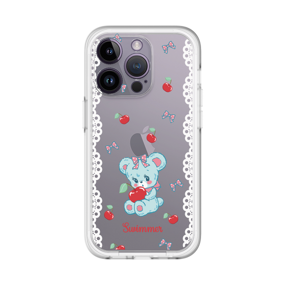 スリムプロテクションプレミアムケース［ SWIMMER - チェリー - ハグリー ］