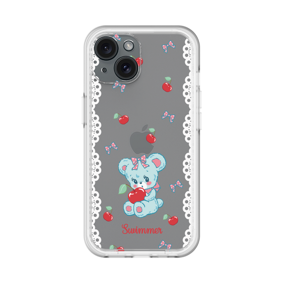 スリムプロテクションプレミアムケース［ SWIMMER - チェリー - ハグリー ］