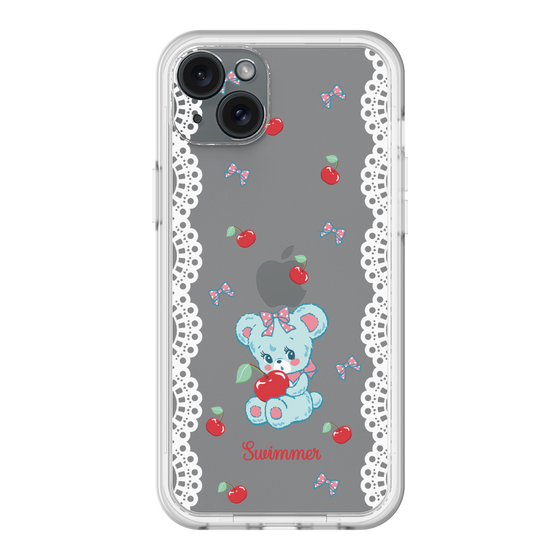 スリムプロテクションプレミアムケース［ SWIMMER - チェリー - ハグリー ］