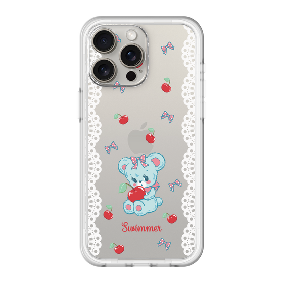 スリムプロテクションプレミアムケース［ SWIMMER - チェリー - ハグリー ］