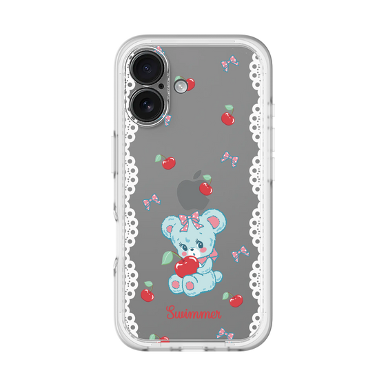 スリムプロテクションプレミアムケース［ SWIMMER - チェリー - ハグリー ］