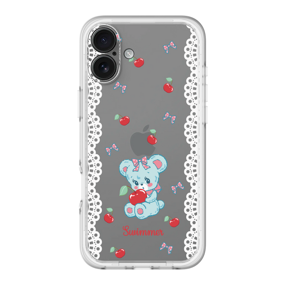 スリムプロテクションプレミアムケース［ SWIMMER - チェリー - ハグリー ］