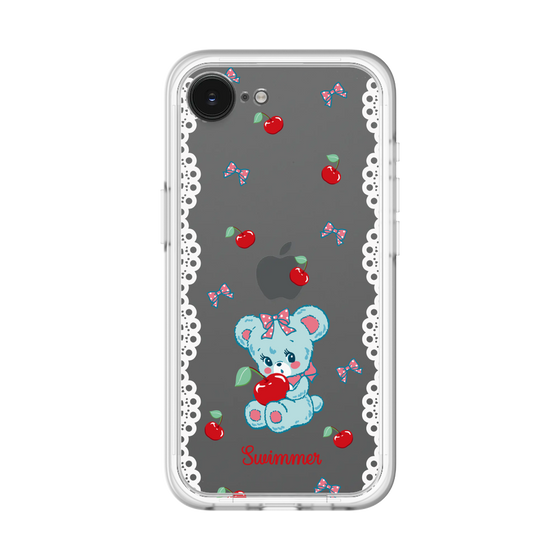 スリムプロテクションプレミアムケース［ SWIMMER - チェリー - ハグリー ］