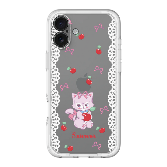 スリムプロテクションプレミアムケース［ SWIMMER - チェリー - キャミー ］