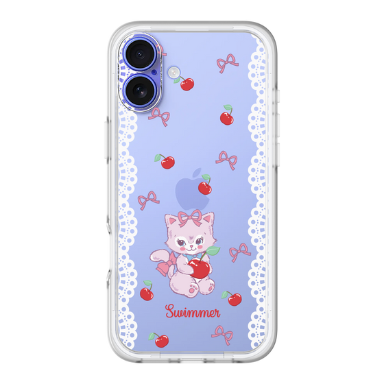 スリムプロテクションプレミアムケース［ SWIMMER - チェリー - キャミー ］