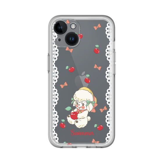 スリムプロテクションプレミアムケース［ SWIMMER - チェリー - ラッフィー ］