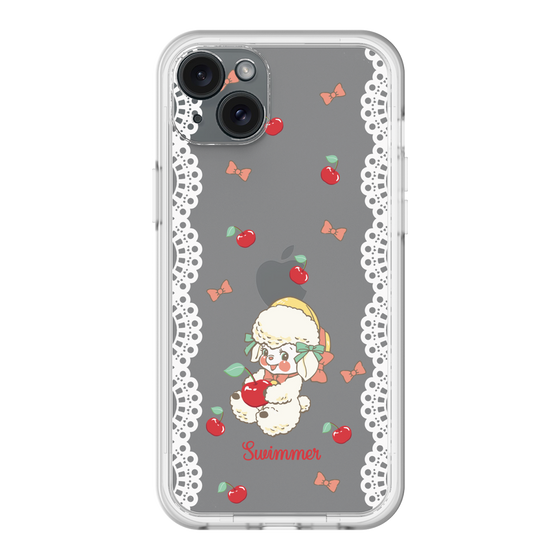 スリムプロテクションプレミアムケース［ SWIMMER - チェリー - ラッフィー ］