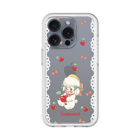 スリムプロテクションプレミアムケース［ SWIMMER - チェリー - ラッフィー ］