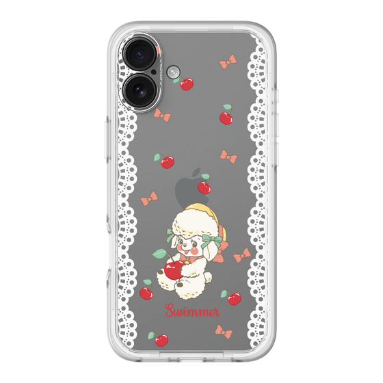 スリムプロテクションプレミアムケース［ SWIMMER - チェリー - ラッフィー ］
