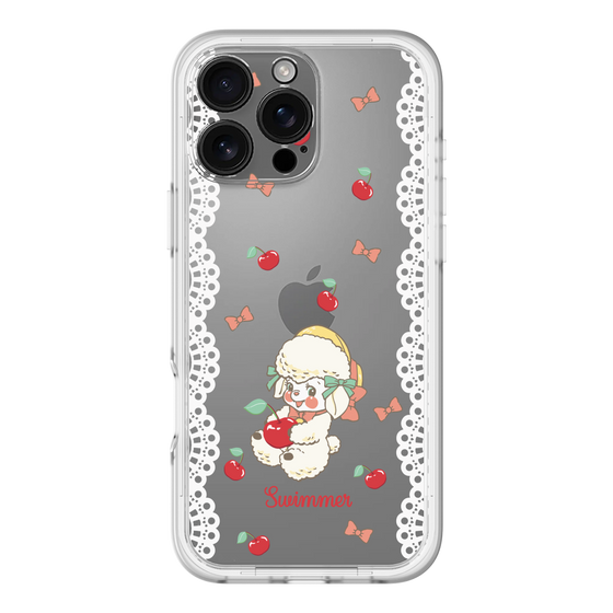 スリムプロテクションプレミアムケース［ SWIMMER - チェリー - ラッフィー ］