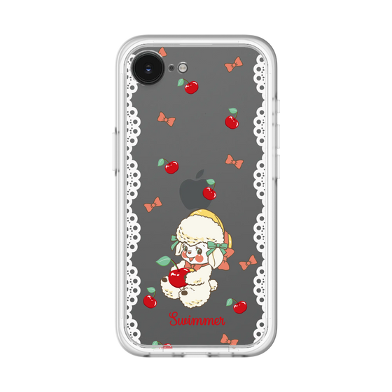 スリムプロテクションプレミアムケース［ SWIMMER - チェリー - ラッフィー ］