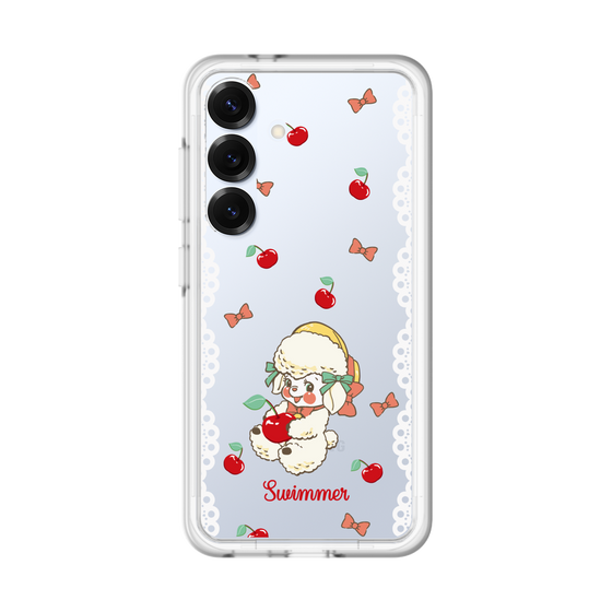 スリムプロテクションプレミアムケース［ SWIMMER - チェリー - ラッフィー ］