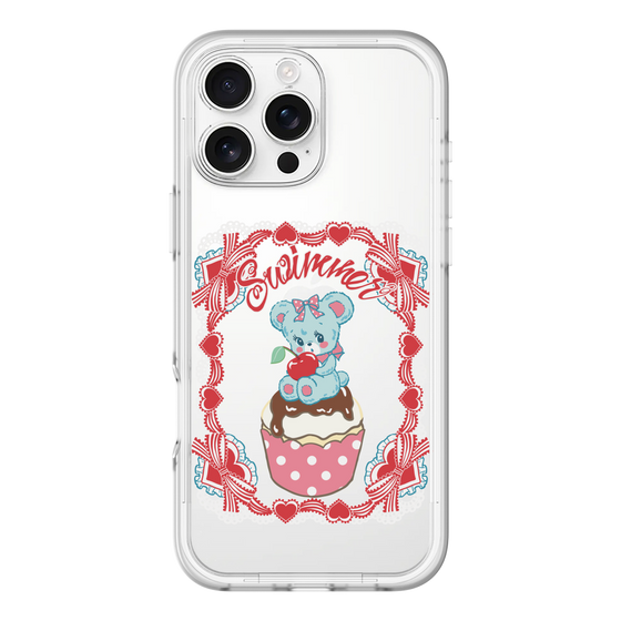 スリムプロテクションプレミアムケース［ SWIMMER - カップケーキ - ハグリー ］