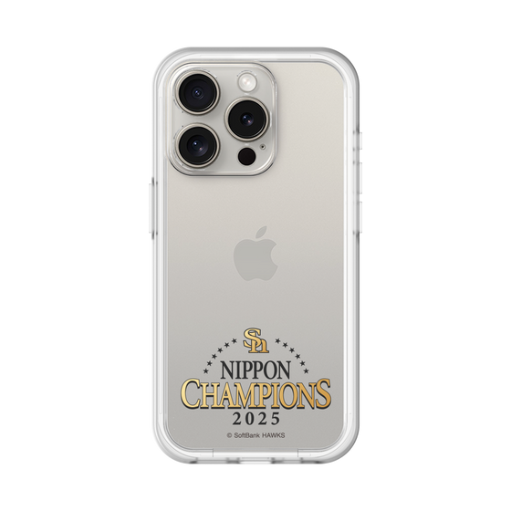 スリムプロテクションプレミアムケース［ 福岡ソフトバンクホークス - NIPPON CHAMPIONS 2025 ロゴ - クリア ］