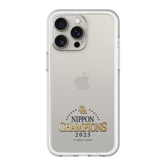 スリムプロテクションプレミアムケース［ 福岡ソフトバンクホークス - NIPPON CHAMPIONS 2025 ロゴ - クリア ］