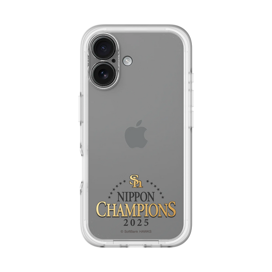 スリムプロテクションプレミアムケース［ 福岡ソフトバンクホークス - NIPPON CHAMPIONS 2025 ロゴ - クリア ］